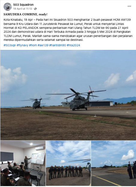 Foto lambaian terakhir 503 Skuadron jadi tumpuan rakyat titipkan ucapan takziah